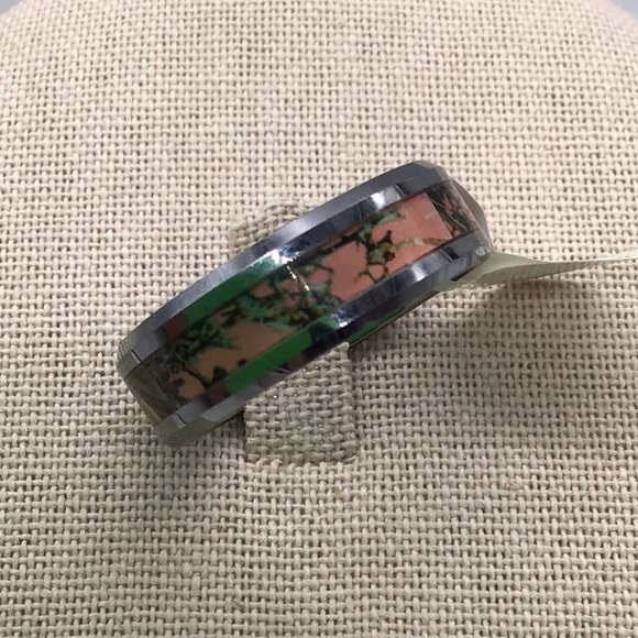 King Will 8MM Tungsten Carbide Men’s Mossy Tree Wedding Band - Picture 4 of 7